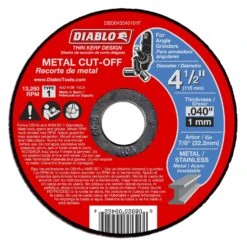 Diablo 4-1/2 In. D X 7/8 In. Aluminum Oxide Thin Kerf Metal Cut-Off Disc 25 Pk