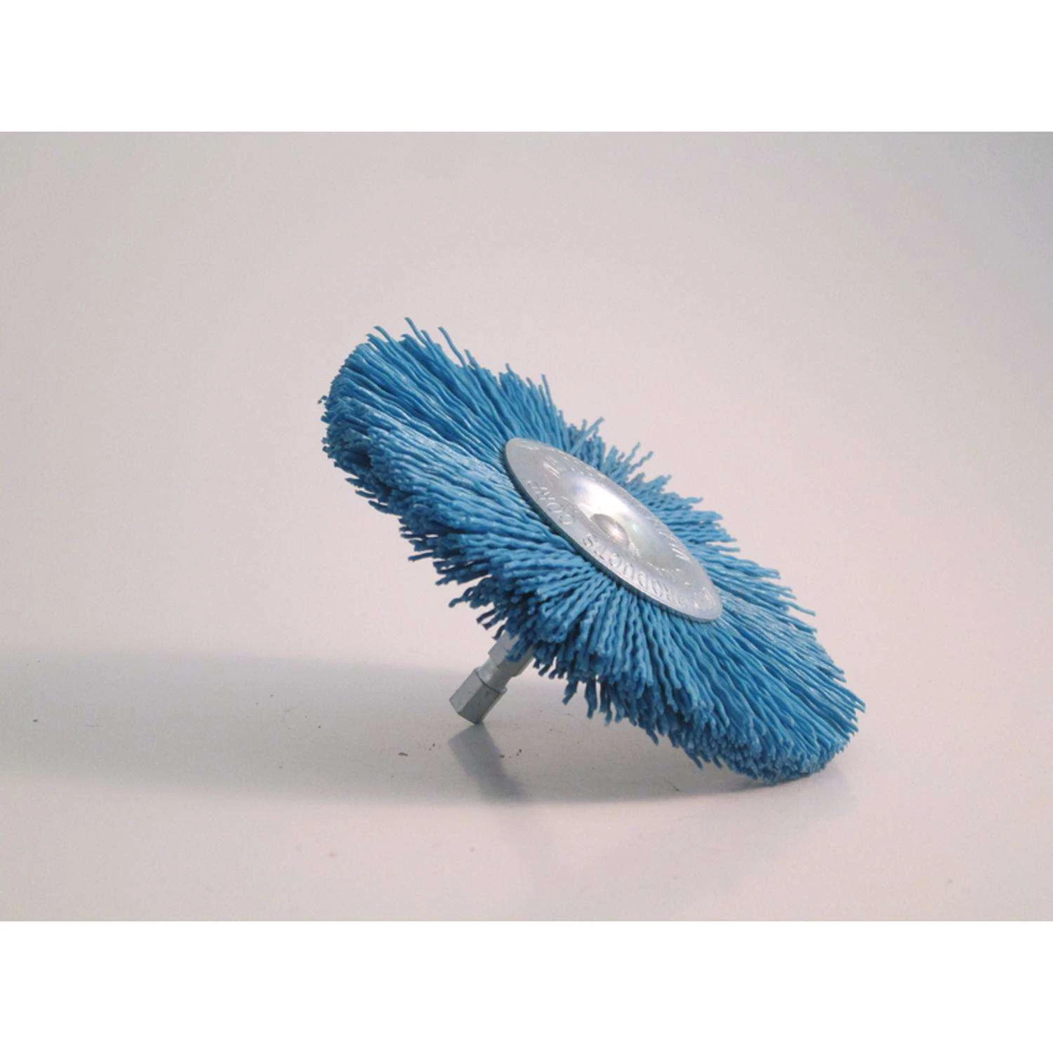 Dico 4 In. Fine Crimped Mandrel Mounted Wheel Brush Nylon 2500 Rpm 1 Pc 4 Dico 4 In. Fine Crimped Mandrel Mounted Wheel Brush Nylon 2500 Rpm 1 Pc - Image 2