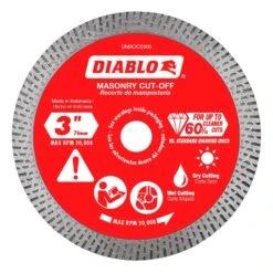 Diablo 3 In. D X 3/8 In. Diamond Masonry Cut-Off Disc 1 Pk