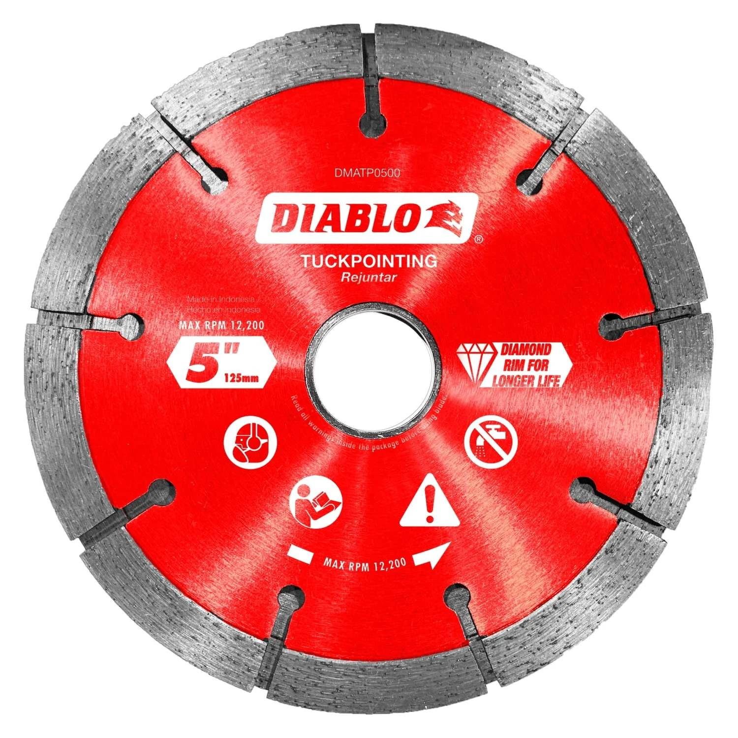 Diablo 5 In. D X 7/8 In. Diamond Tuck Point Masonry Cut-Off Wheel 1 Pk 3 Diablo 5 In. D X 7/8 In. Diamond Tuck Point Masonry Cut-Off Wheel 1 Pk