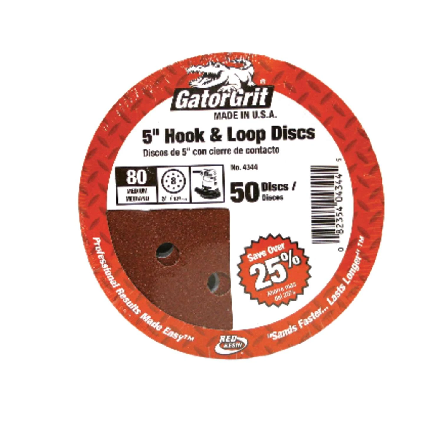 Gator 5 In. Aluminum Oxide Hook And Loop Sanding Disc 80 Grit Medium 50 Pk 3 Gator 5 In. Aluminum Oxide Hook And Loop Sanding Disc 80 Grit Medium 50 Pk