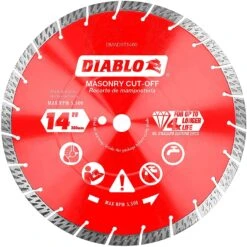 Diablo 14 In. D X 1 In. Diamond Turbo Rim Masonry Cut-Off Disc