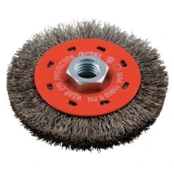 Forney 4 In. Crimped Wire Wheel Brush Metal 15000 Rpm 1 Pc