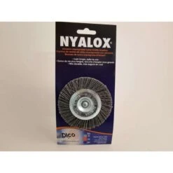 Dico NYALOX 3 In. Coarse Crimped Mandrel Mounted Wheel Brush Nylon 2500 Rpm 1 Pc