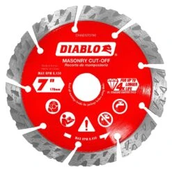 Diablo 7 In. D X 7/8 In. Diamond Segmented Turbo Masonry Cut-Off Disc