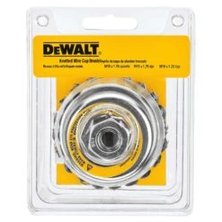 DeWalt 4 In. D X 5/8-11 In. Knotted Carbon Steel Cup Brush 14000 Rpm 1 Pc