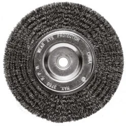Century Drill & Tool 6 In. Crimped Wire Wheel Brush Steel 3750 Rpm 2 Pc