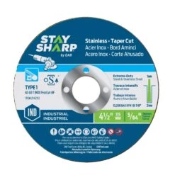 Stay Sharp 4-1/2 In. D X 7/8 In. Metal Cutting Wheel 10 Pk