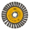 DeWalt 6 In. Coarse Crimped/Knotted Wire Wheel Brush Carbon Steel 12000 Rpm 1 Pc