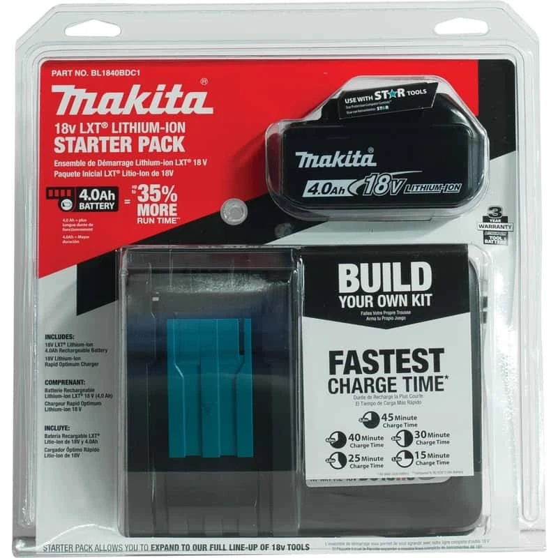 Makita LXT 18 V Lithium-Ion Battery Charger Kit 2 Pc 4 Makita LXT 18 V Lithium-Ion Battery Charger Kit 2 Pc - Image 2