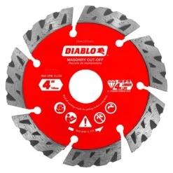Diablo 4 In. D X 7/8 In. Diamond Segmented Turbo Masonry Cut-Off Disc