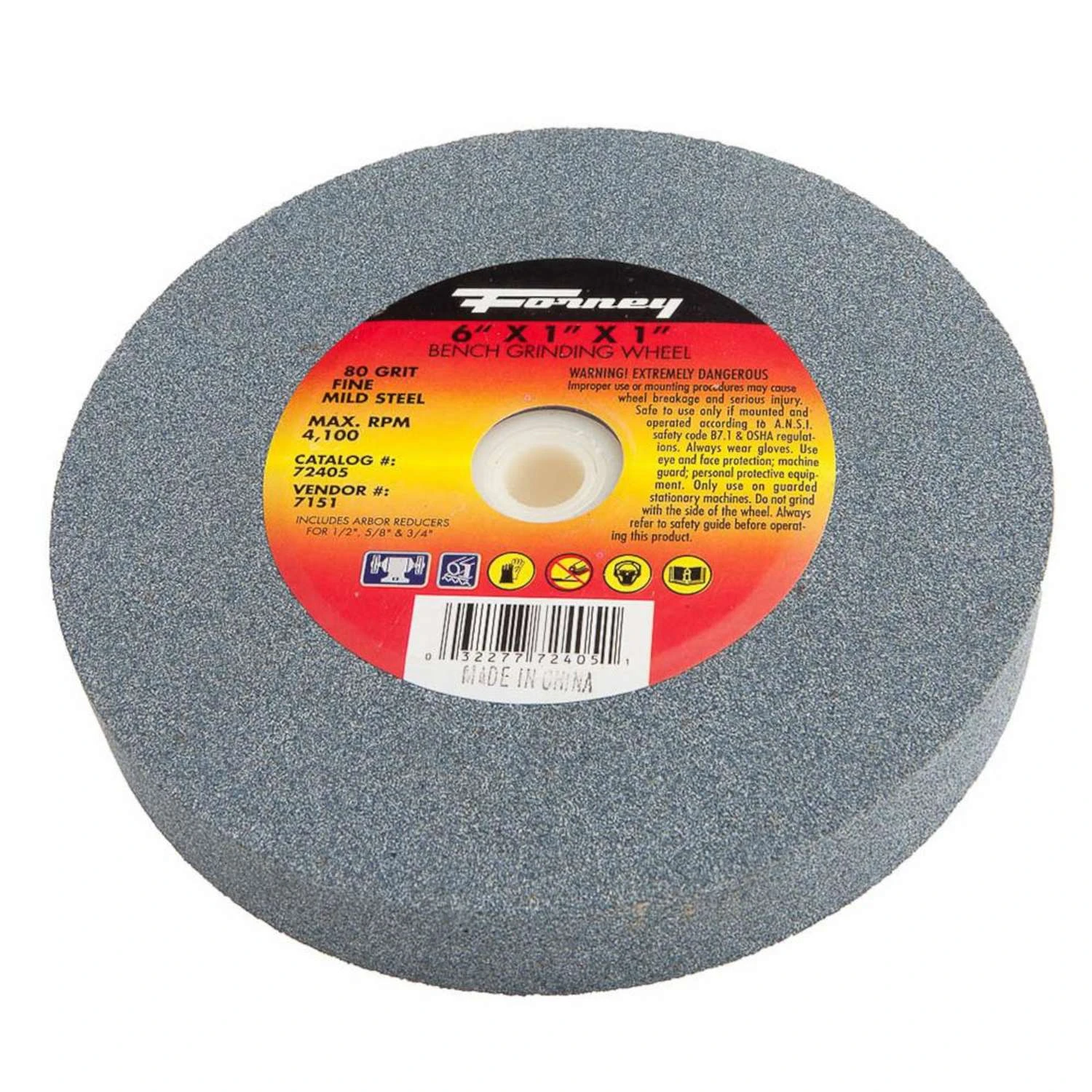 Forney 6 In. D X 1 In. Bench Grinding Wheel 3 Forney 6 In. D X 1 In. Bench Grinding Wheel