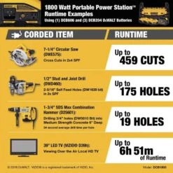 DeWalt 20V MAX DCB1800B 20 V Lithium-Ion Portable Power Station 1 Pc -Norto Shop 88364663 7af0 4ab4 80d6 68278c65921f