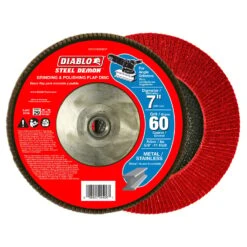 Diablo Steel Demon 7 In. Zirconia Aluminum Oxide Bolt-On Flap Disc 60 Grit Coarse 1 Pk
