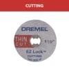 Dremel EZ Lock 1-1/2 In. D X 1/8 In. Aluminum Oxide Metal Cut-Off Wheel 5 Pc