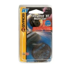 Gyros Tools Fiber Disk HT 1-1/2 In. D X 1/8 In. Fiberglass High Tensile Strength Cutting Disc 12 Pc