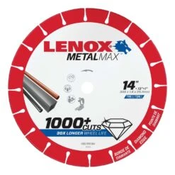 Lenox MetalMax 14 In. D X 1 In. Diamond/Metal Cut-Off Wheel 1 Pc