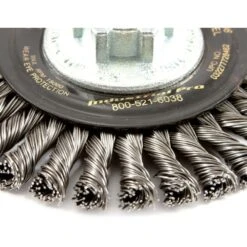 Forney 4 In. Stringer Wire Wheel Brush Steel 15000 Rpm 1 Pc -Norto Shop af359164 9c52 4f3f a4f3 f9c5992c9afe