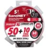 Diablo SandNet 5 In. Ceramic Blend Hook And Lock Sanding Disc 60 Grit Coarse 50 Pk