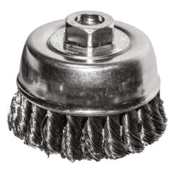 Century Drill & Tool 6 In. Knot Wire Wheel Brush Steel 6600 Rpm 2 Pc