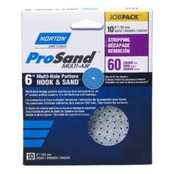 Norton ProSand 6 In. Zirconia Alumina Hook And Loop H831 Sanding Disc 60 Grit Coarse 10 Pk