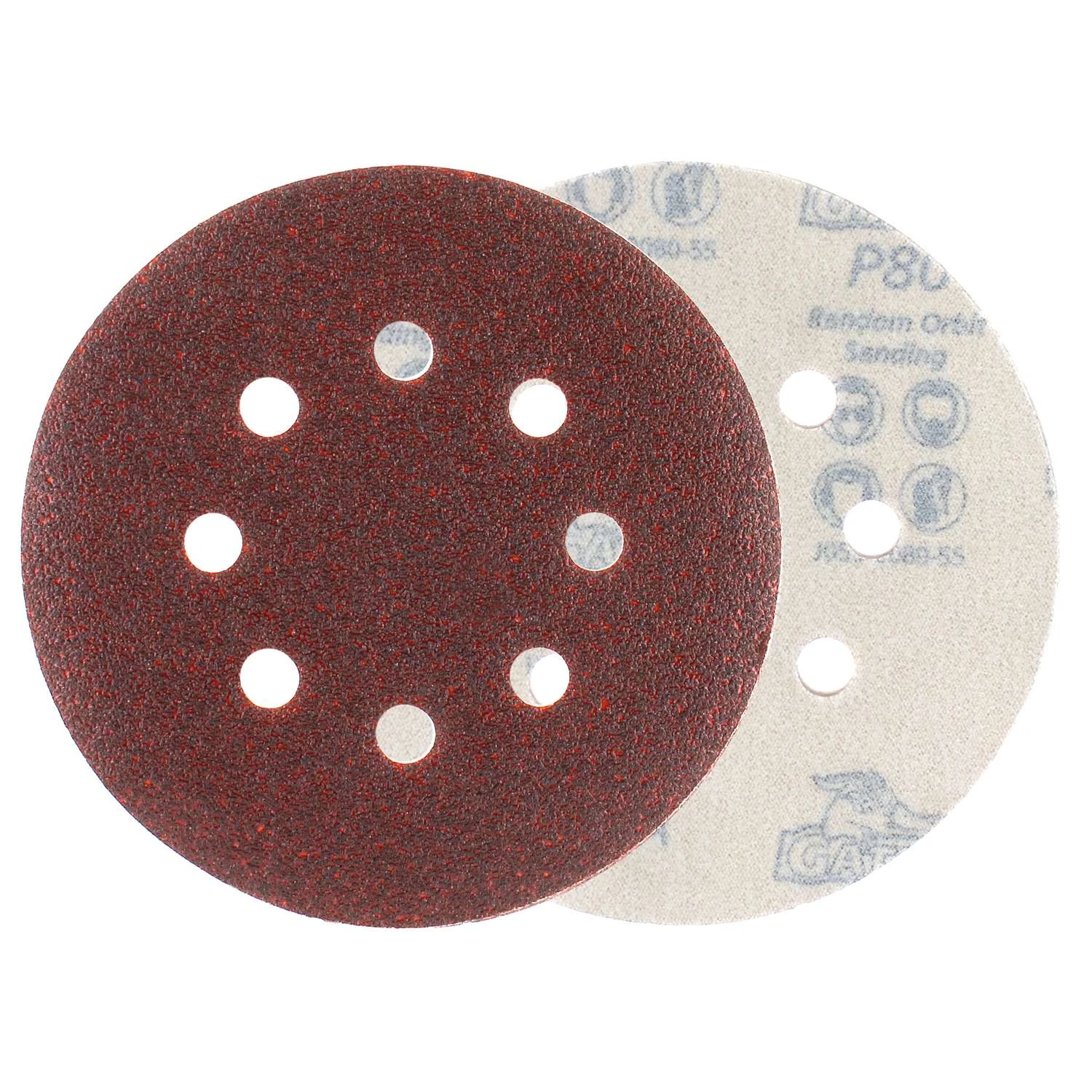 Ace 5 In. Aluminum Oxide Hook And Loop Sanding Disc 80 Grit Medium 50 Pk 4 Ace 5 In. Aluminum Oxide Hook And Loop Sanding Disc 80 Grit Medium 50 Pk - Image 2