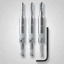 Make It Snappy 9/64 In. Steel Self-Centering Hinge Bit Set 3 Pc