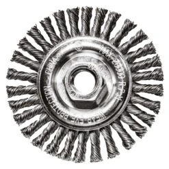 Century Drill & Tool 4 In. Stringer Bead Wire Wheel Brush Steel 20000 Rpm 1 Pc