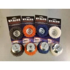 Dico Nyalox 4 In. Fine Crimped Mandrel Mounted Wheel Brush Nylon 2500 Rpm 1 Pc -Norto Shop f905a657 2fca 424a a57f 6695a0975659