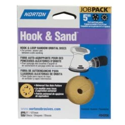 Norton Hook & Sand 5 In. Aluminum Oxide Hook And Loop A290 Sanding Disc 180 Grit Fine 25 Pk